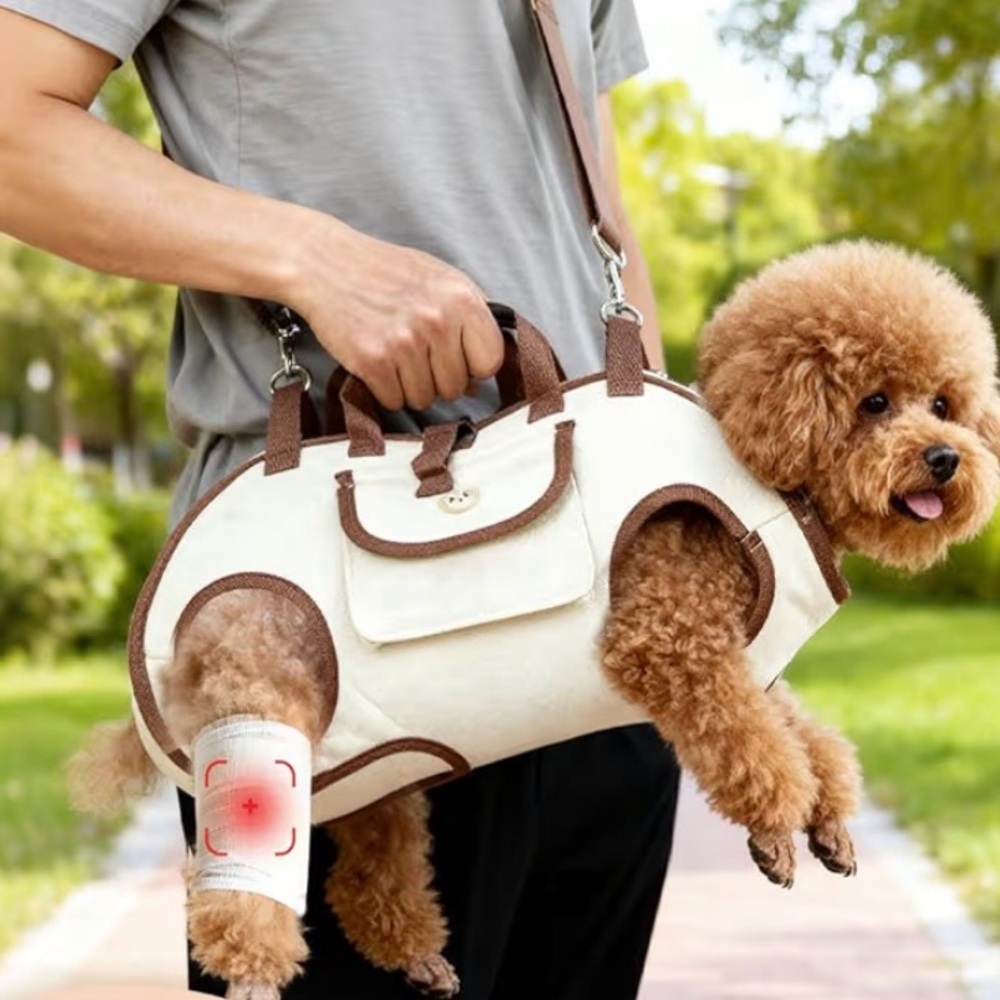 Hands Free Dog Backpack Carrier for Small Dogs, Yorkie Shoulder Carrier Sling